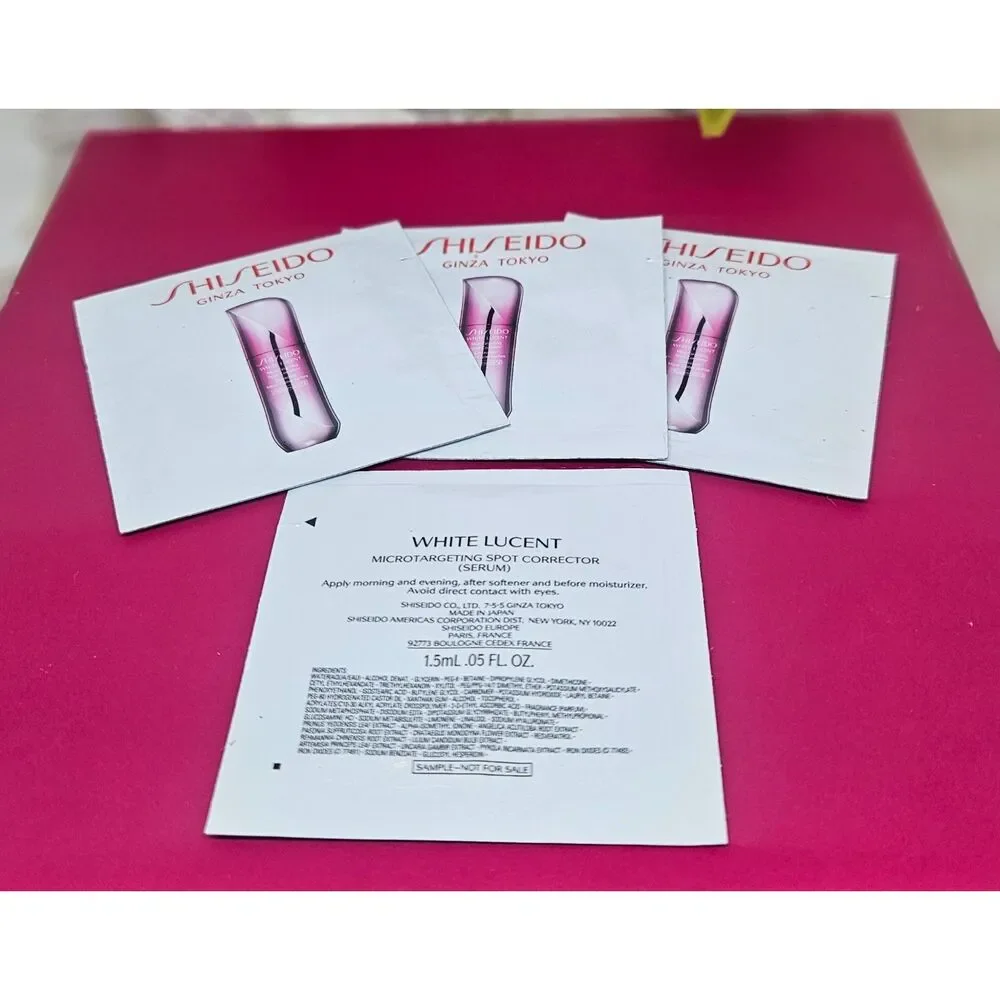 Shiseido White Lucent Skincare Sample x7 Bundle New